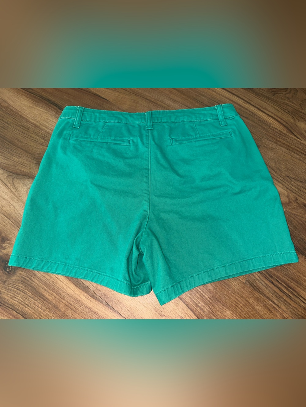 St. John’s Bay Teal Stretch Chino Shorts Size 10 5” Inseam